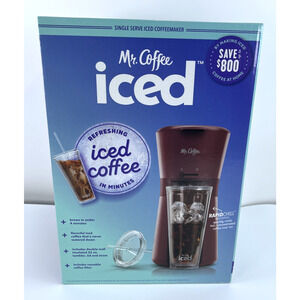 Mr Coffee Iced Coffee Maker Single Serve RapidChill Brewing Brews in Under 4 Min